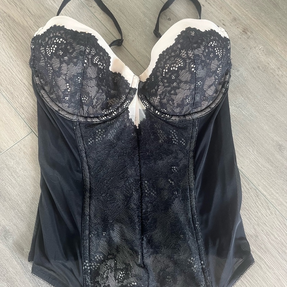 Elegant Black Lace Bodysuit
